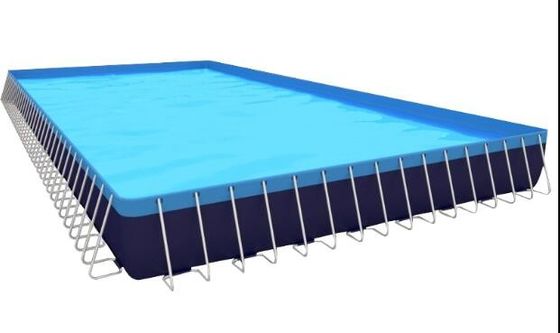 Lightweight PVC Inflatable Swimming Pool With Metal Frame Home Use Indoor