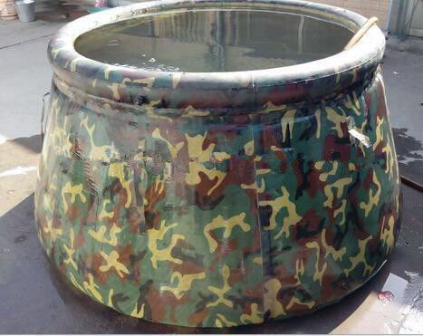 Army Drought Resistant Water Storage Bladder Tanks 30℃ ~ 70℃ Temperature Resistance