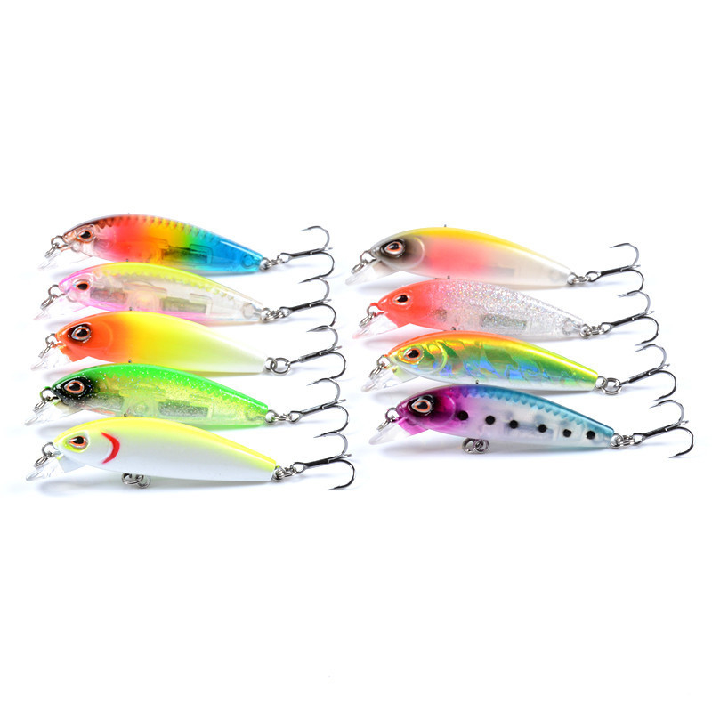9 Colors 5.5CM/5.70G Sinking Minnow Fishing Lure Mullet,Perch
