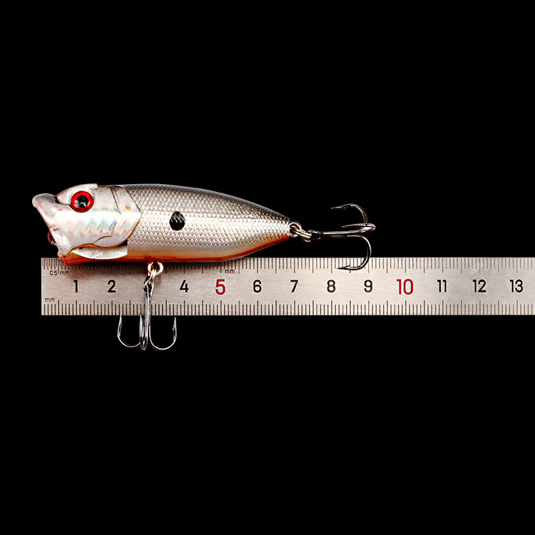 5 Colors 7CM/12.20g Perch,Catfish Plastic Hard Bait Casting Trolling Popper  Fishing Lure