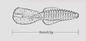 Shrimp Bionic Silicone Worm Soft Fishing Lures 12 Colors 8CM 4.5g 10PCS/Bag
